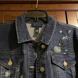 Charter Club Jean Floral Jacket